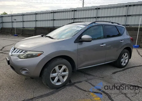 2009 Nissan Murano S z USA, uszkodzony, nr VIN JN8AZ18W79W144314